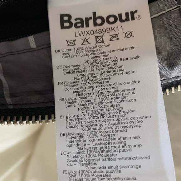 NWT $450 BARBOUR jacket size 0-2 - Picture 10 of 15
